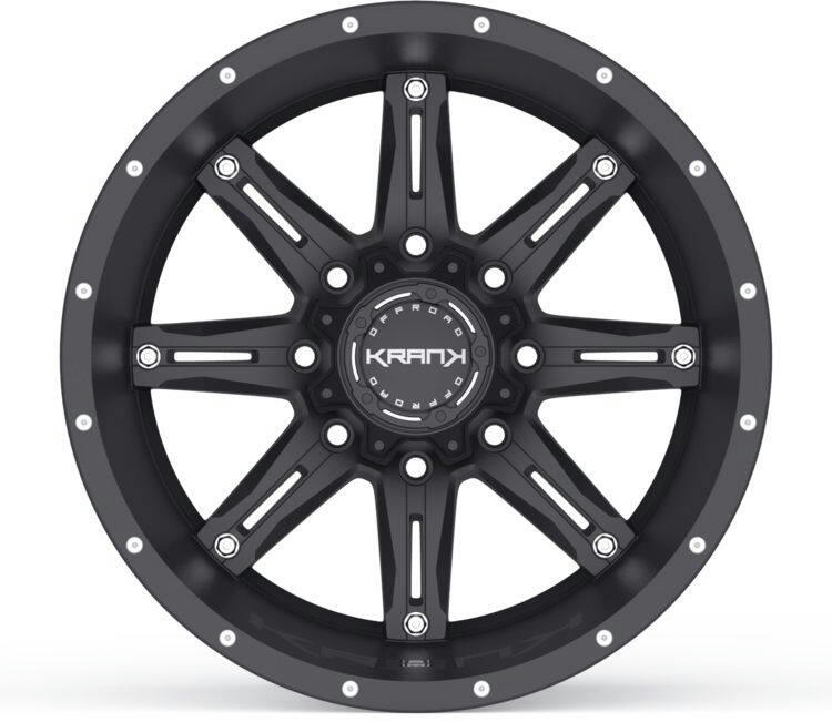 Krank Shaft Alloy Wheel/Rim, Satin Black