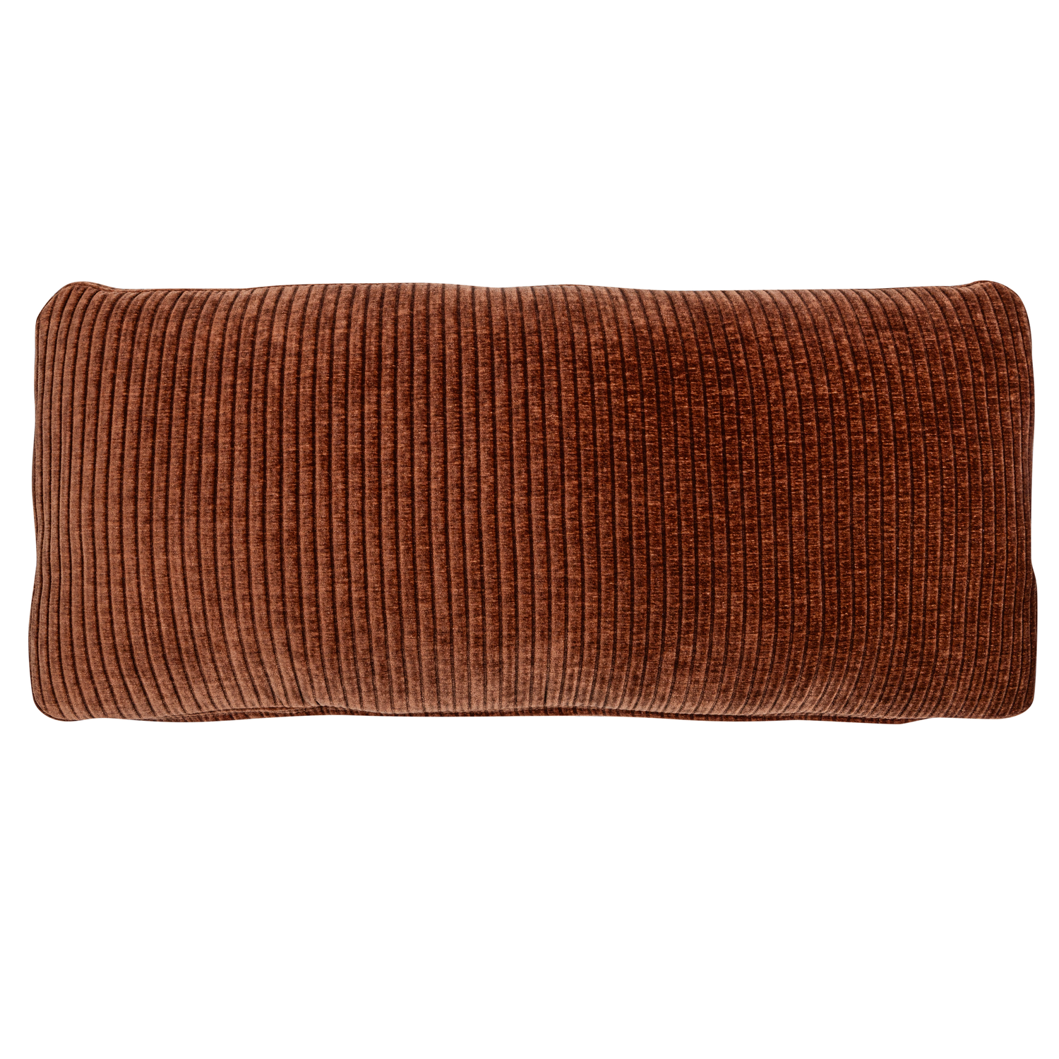 WOOOD kussen Mojo - Geweven Ribstof - Roestbruin - 30x70x10