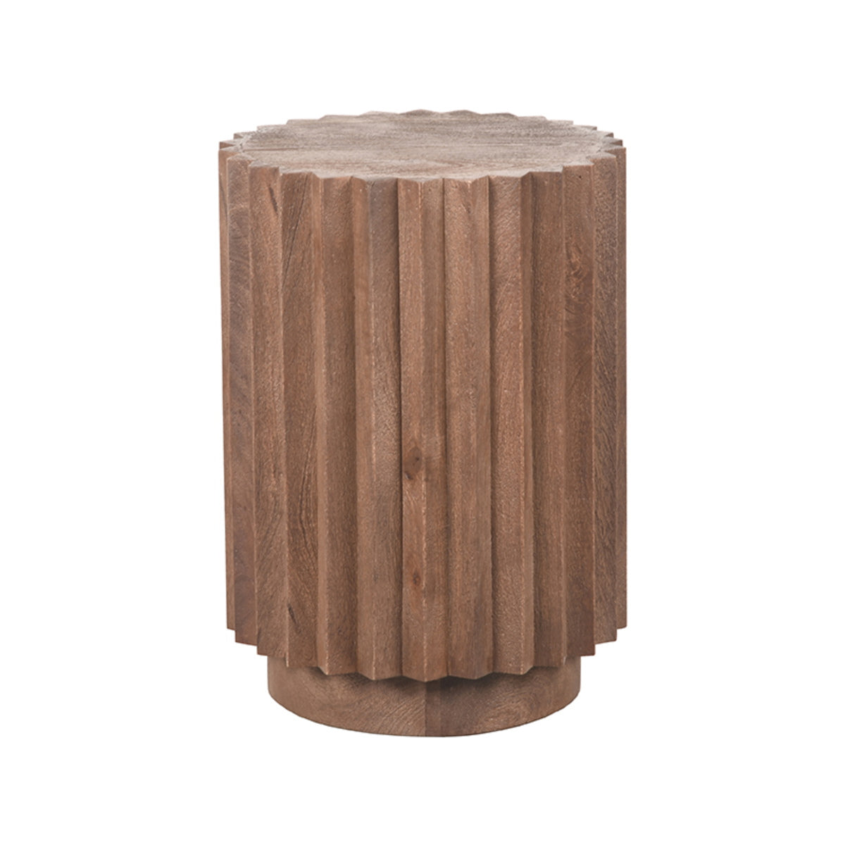 LABEL51 Bijzettafel Novan - Donkerbruin Mangohout - 35x35x48cm