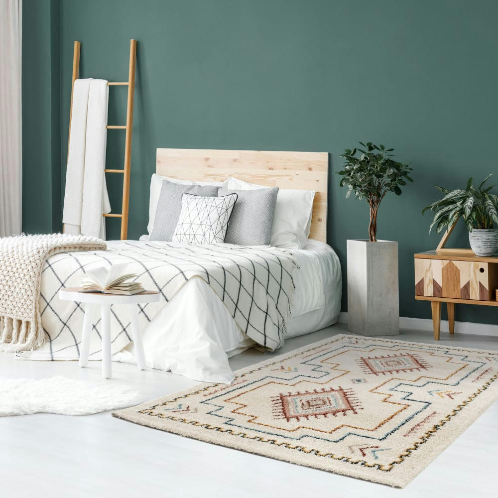 OLIE II - Tapis d'inspiration berbère ecru 160x230 cm