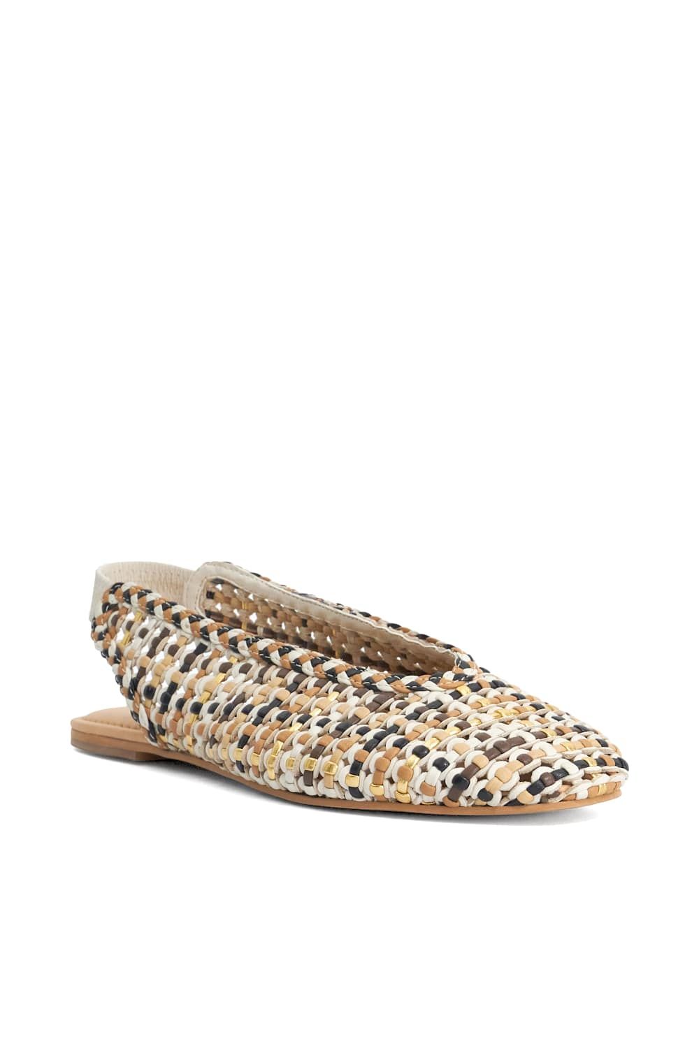 Dune London Hollianne' Leather Ballet Pumps