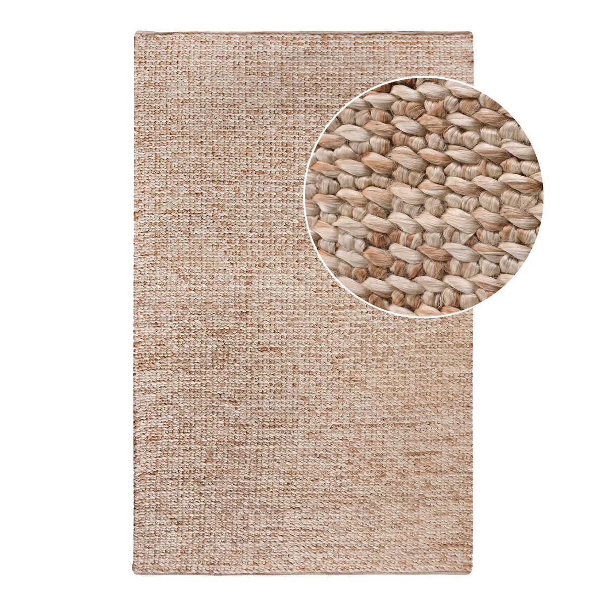 Artichok Laurens vloerkleed Jute Naturel - Handgewoven-200x300cm