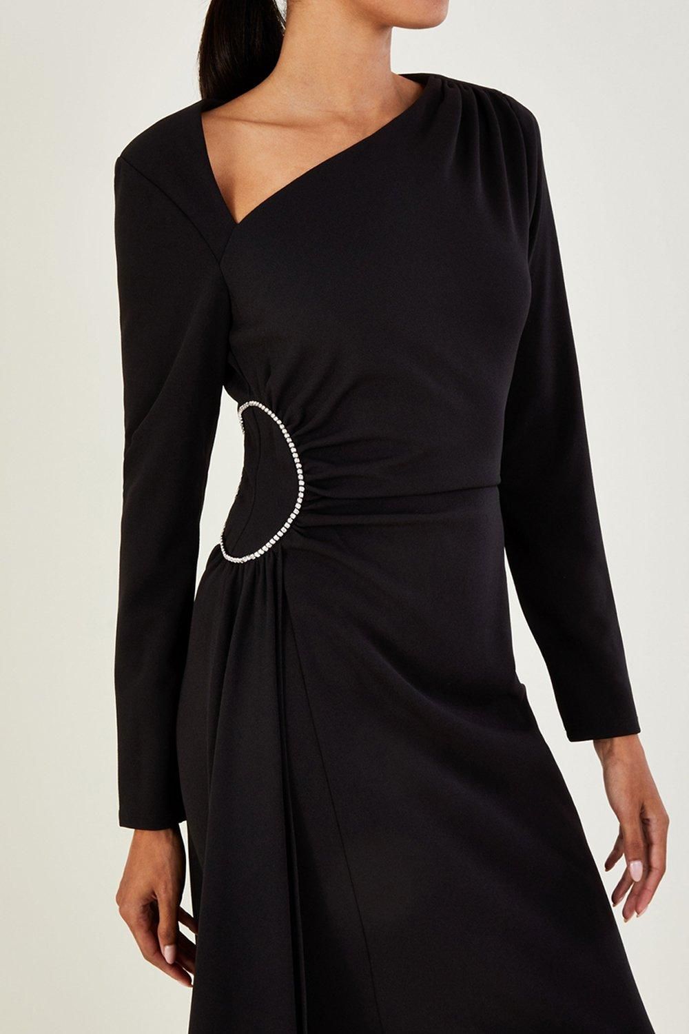 Monsoon Elaine' Diamante Trim Maxi Dress