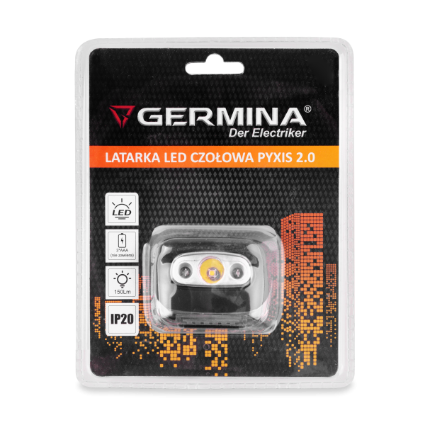 Latarka czołowa LED Germina czołówka do biegania bateryjna 1szt.