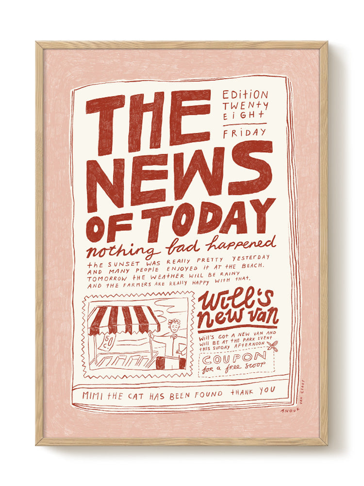 Anouk - The News of Today - PSTR studio Kunst Poster