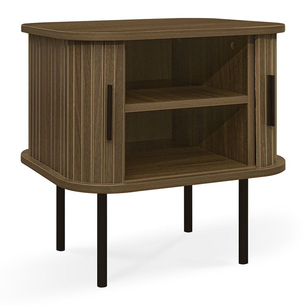 by fonQ basic Panel Nachtkastje - H 50 cm - Walnoot