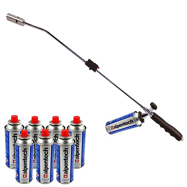 Desherbeur thermique piezo Chalumeau gaz   8 Recharges Desherbant thermique Brule herbes