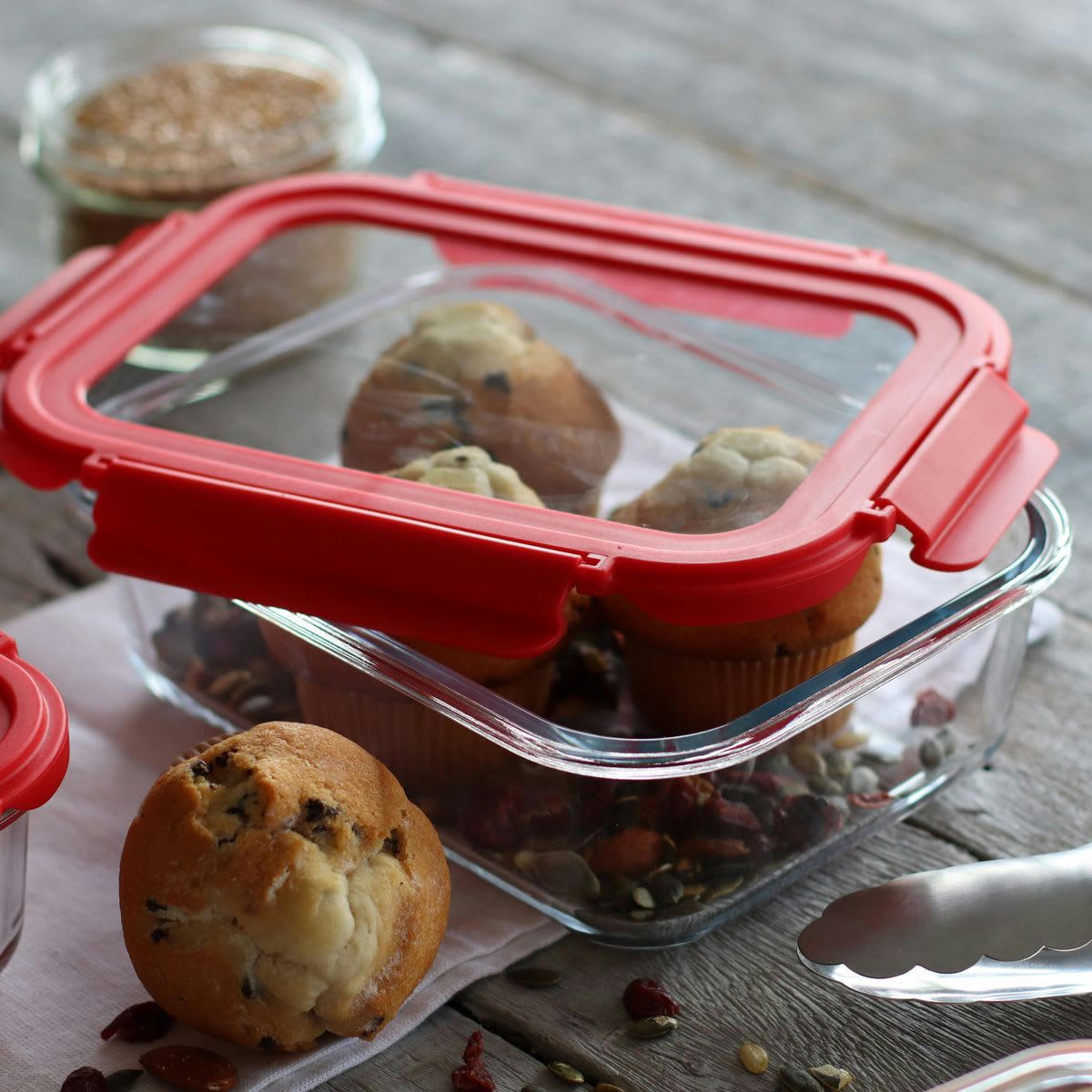 CRISTAL - Boîte hermétique rectangle 1500 ml en verre