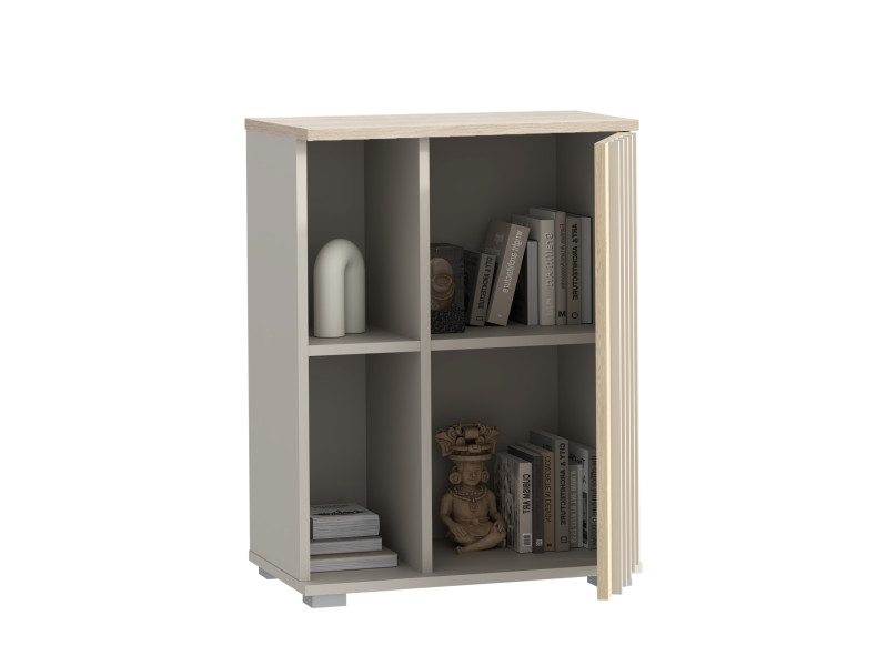 Komoda Montana 60 1D do sypialni salonu kaszmir / dąb cremona loft lamele