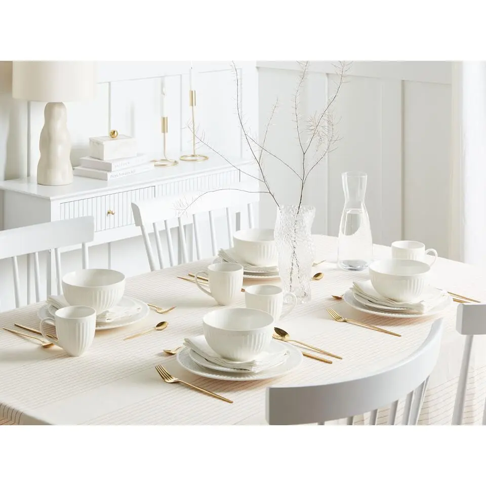 COWSLIP - Servies set van 16 - Wit - Porselein