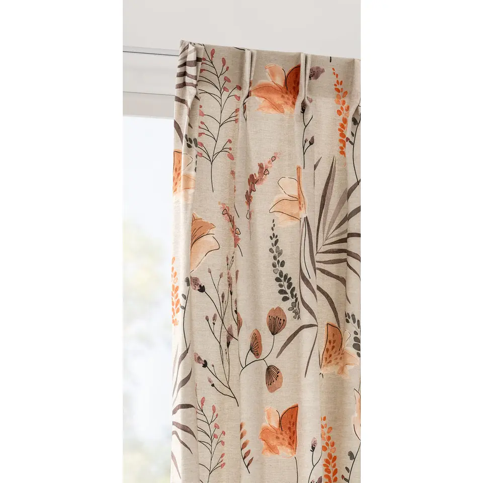 Gordijnstof Lauren lichtdoorlatend - taupe