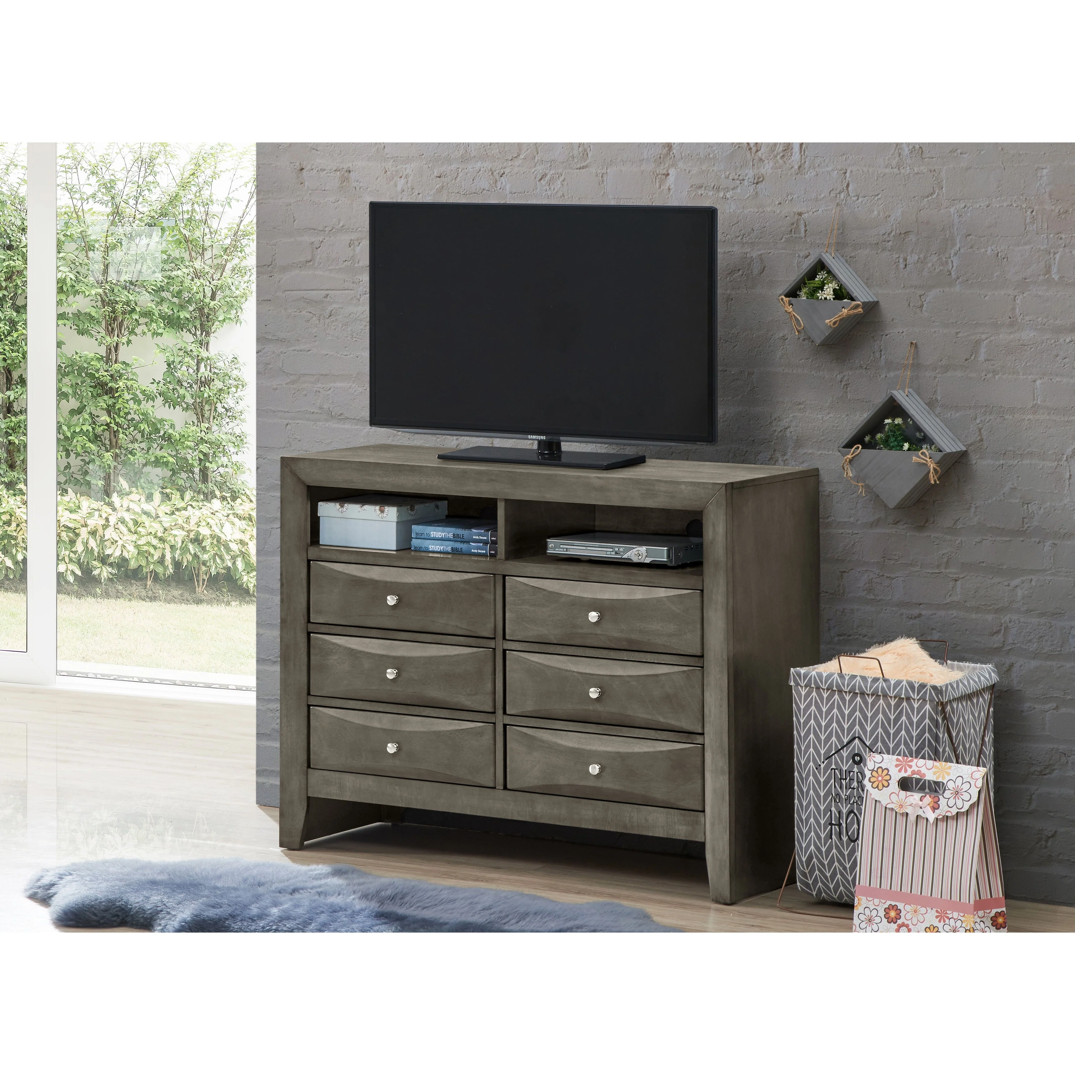 Marilla Wood Media Chest