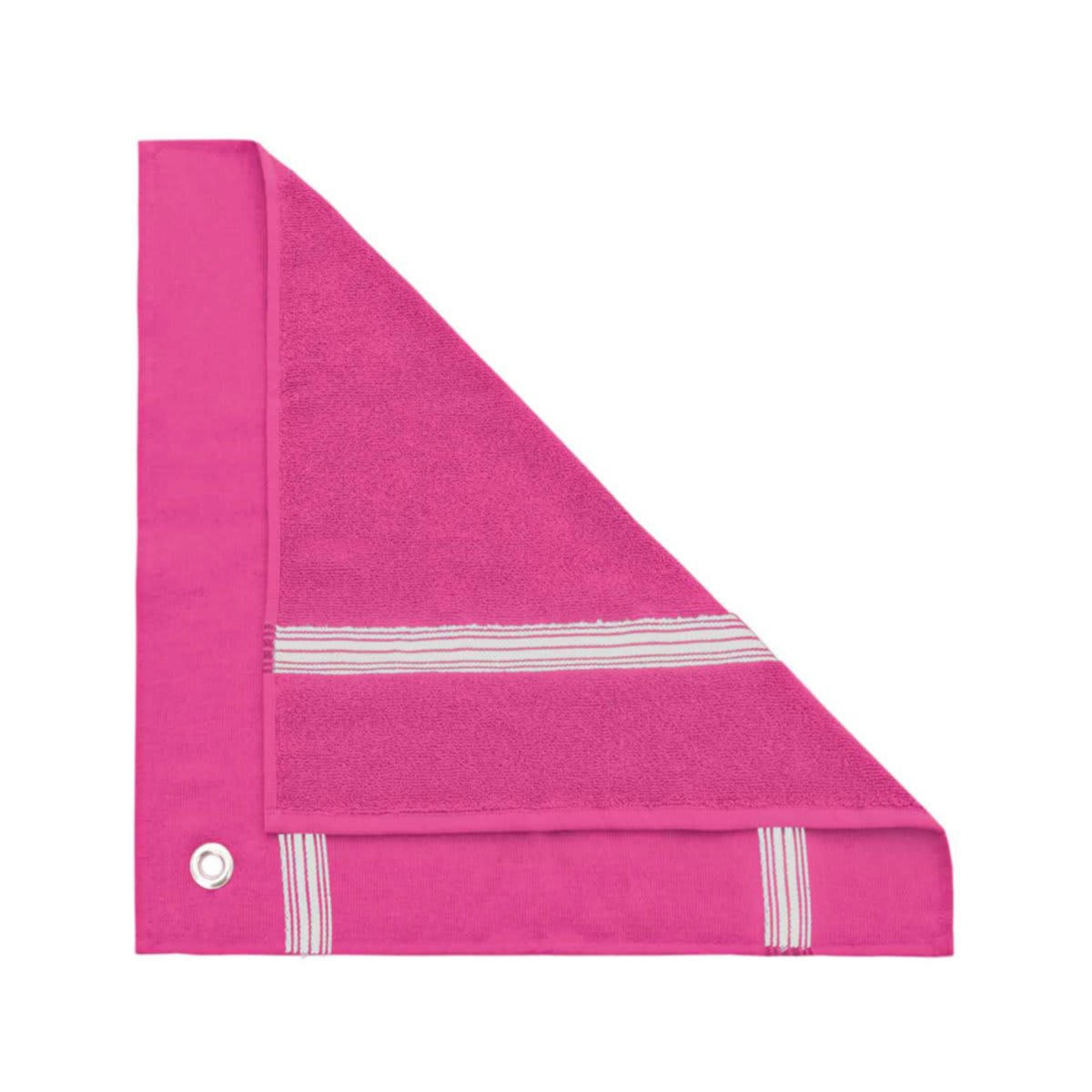 SKANDLIFE - 3 torchons avec une face bouclette et œillet  rose indien 50x50 cm