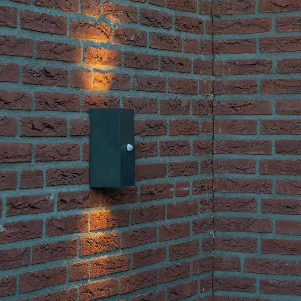 Qazqa wandlamp met bewegingssensor baleno grijs gu10