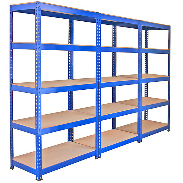 3 x Q-Rax 90 x 50 x 180cm Bleu
