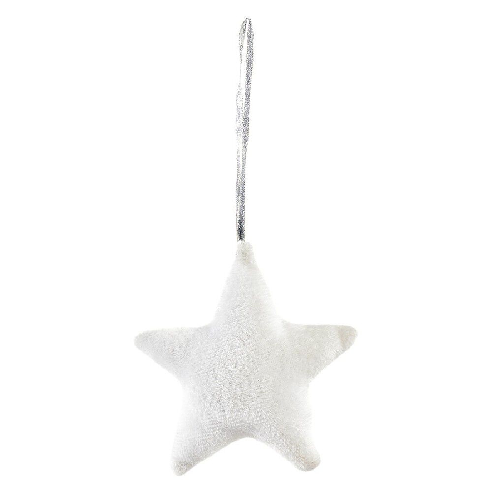Suspension de No&euml;l Coussin coeur ou étoile en velours