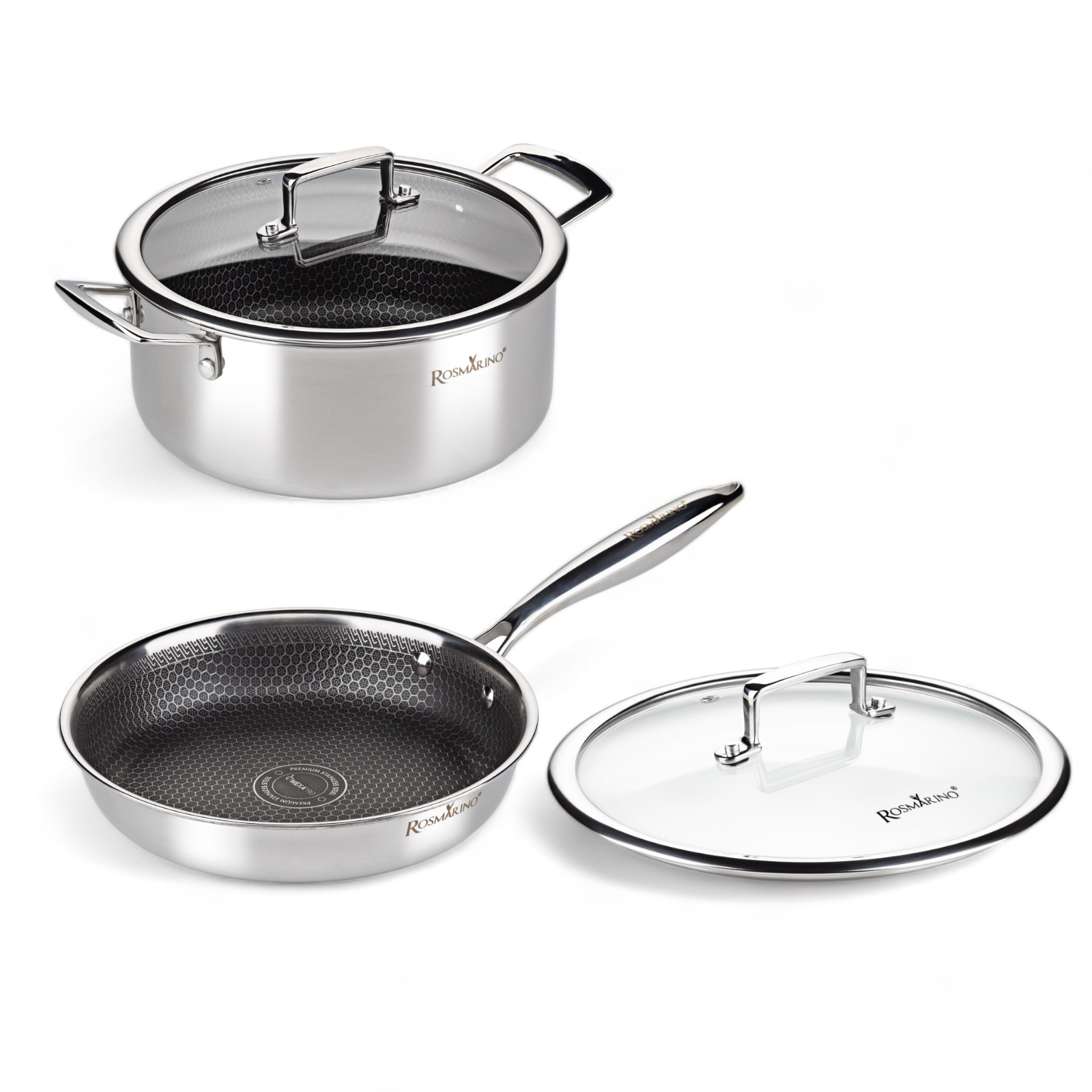 Rosmarino HexaPRO pannenset 4 delig - 24cm