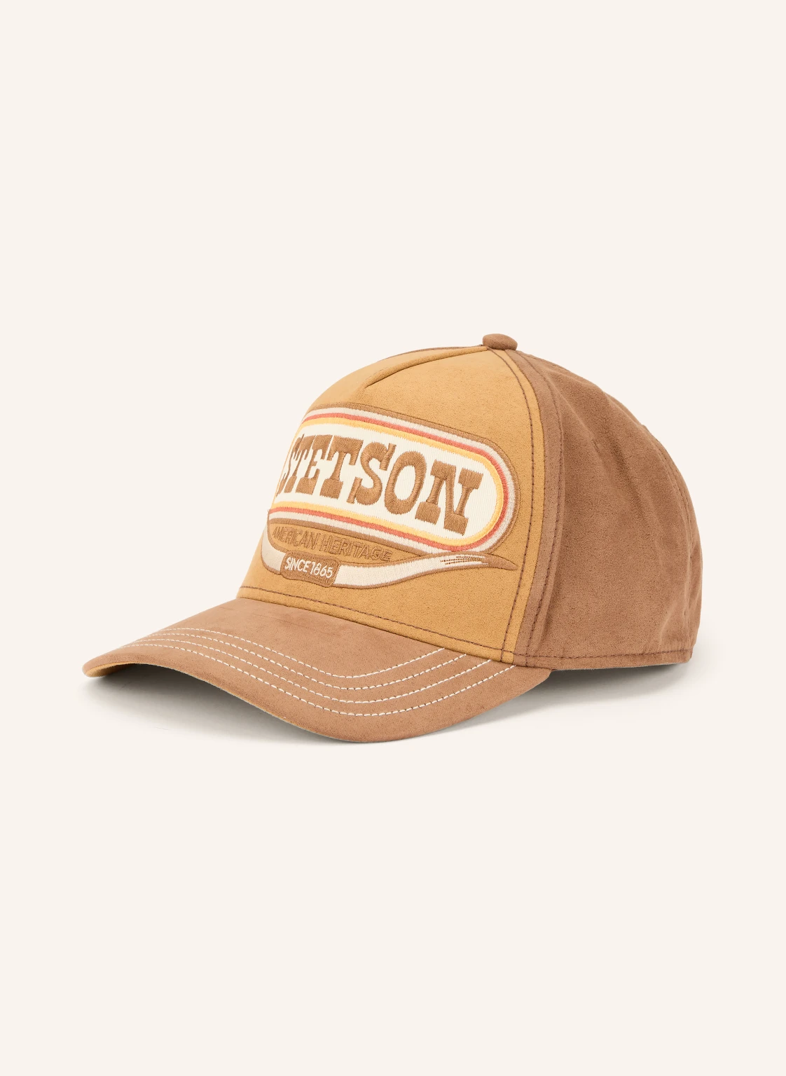 STETSON Cap in Lederoptik