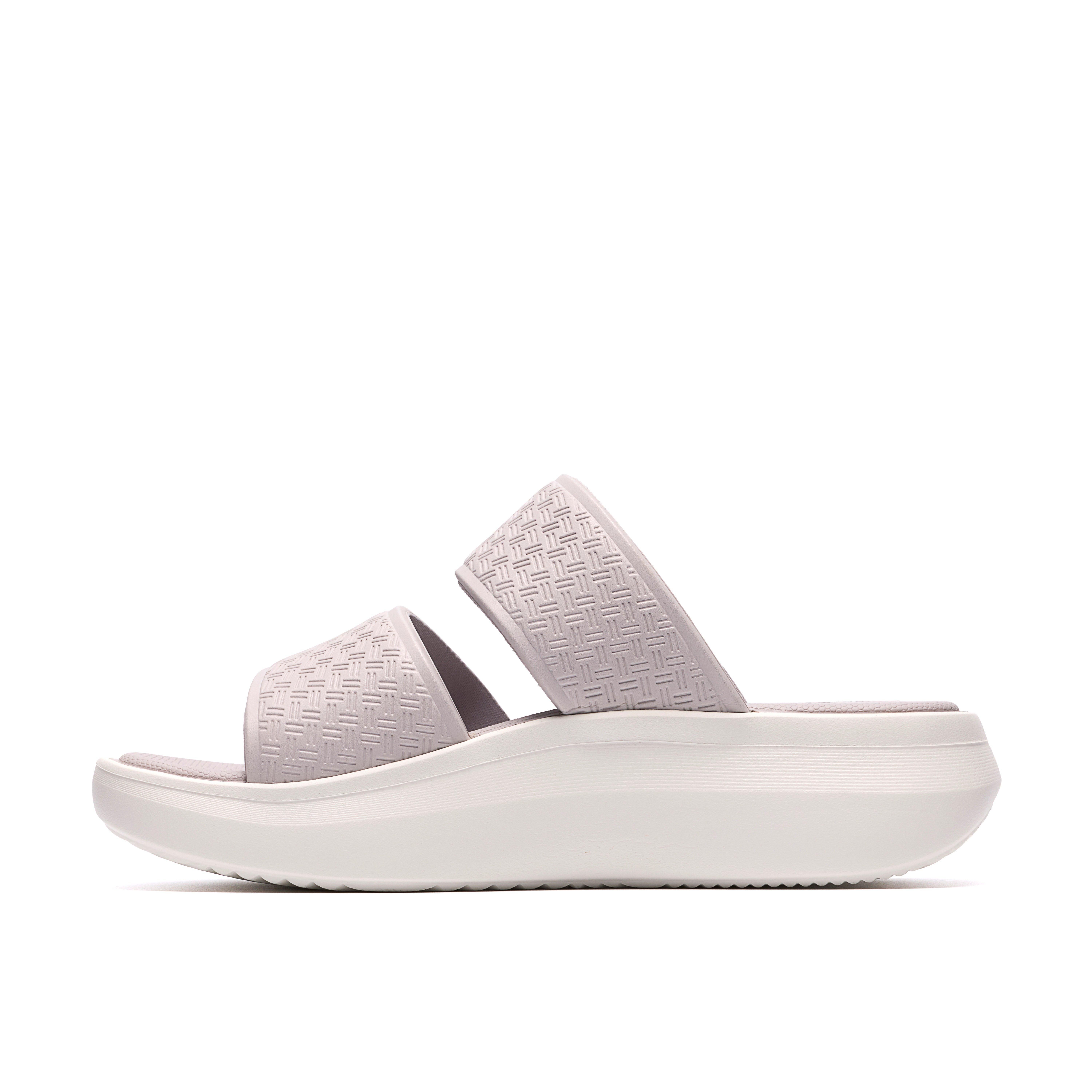 Clarks Solevana Star2 Pale Grey Flat Sandals,Sliders
