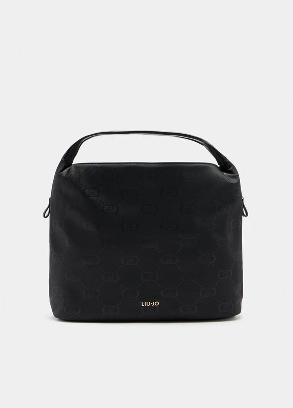 Borsa hobo grande in nylon