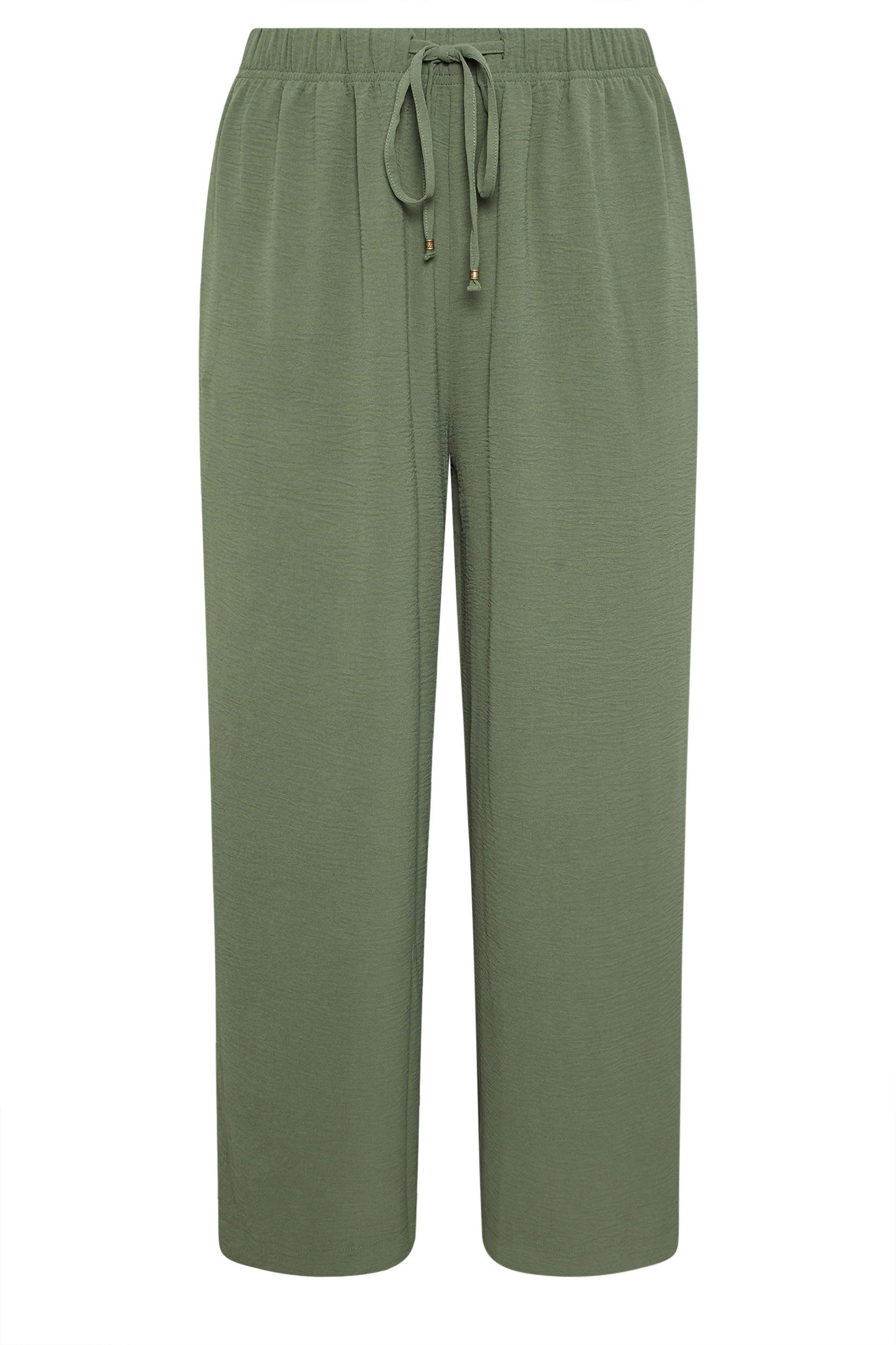 Yours Twill Wide Leg Trousers