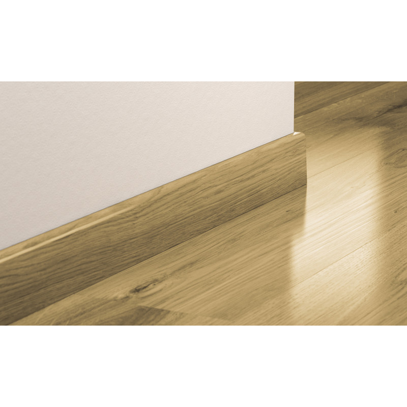 Plinthe droite haute pour sol stratifié chêne de vignoble 240 x 7,7 x 1,4 cm PERGO