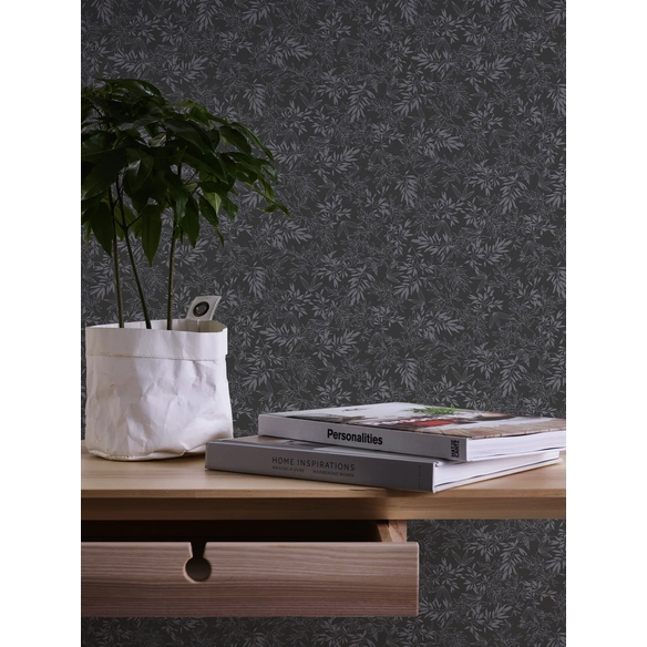 Vliestapete, BxL: 53 x 1005 cm, schwarz/grau
