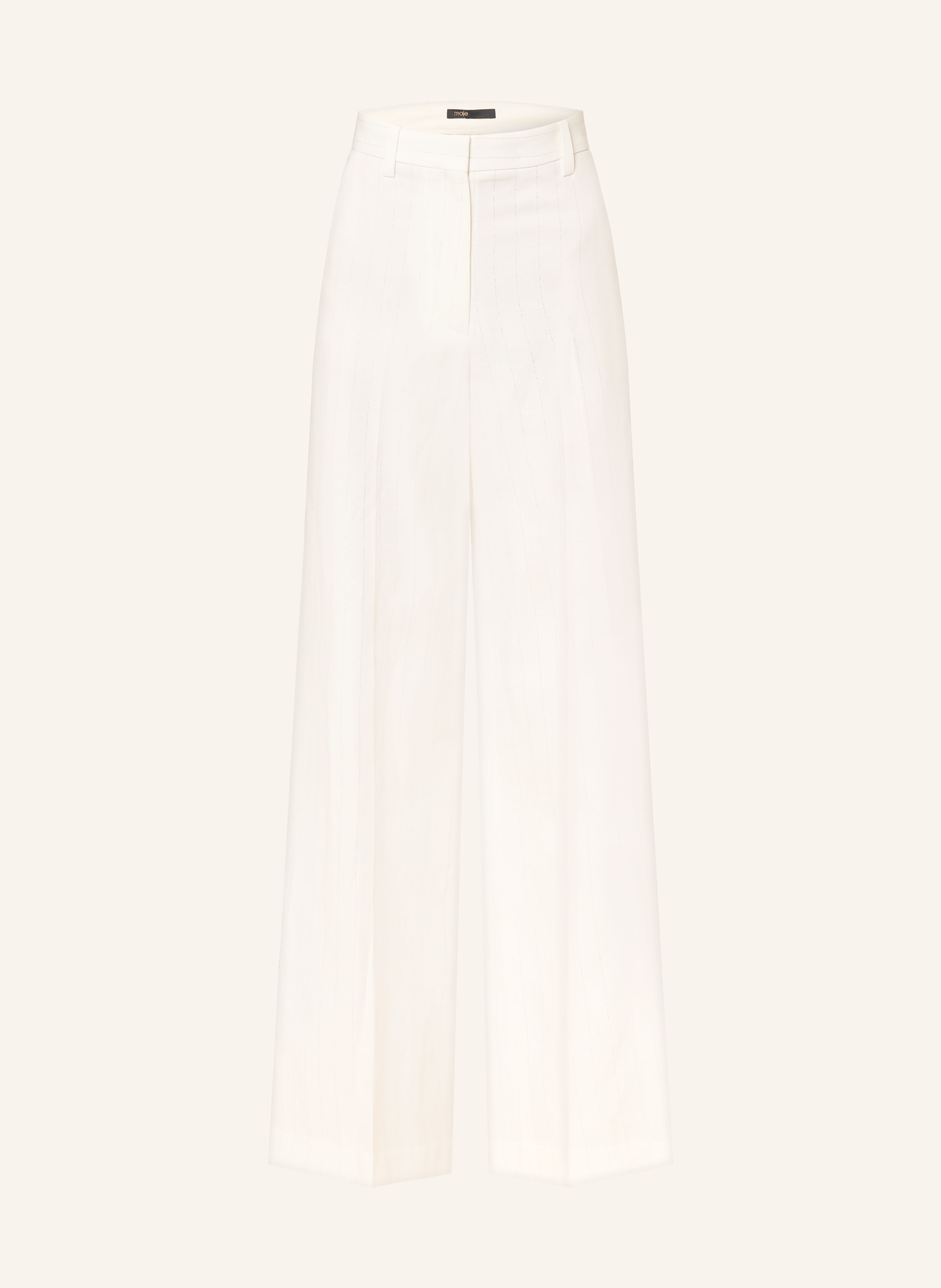 maje Marlenehose mit Leinen und Glitzergarn