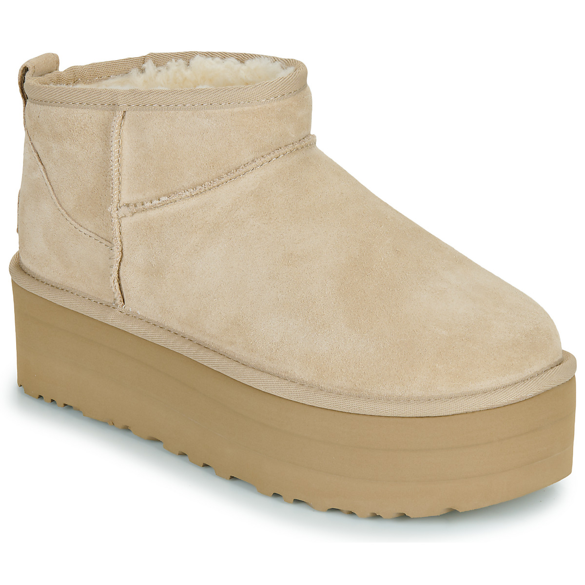 UGG - W CLASSIC ULTRA MINI PLATFORM - Beige