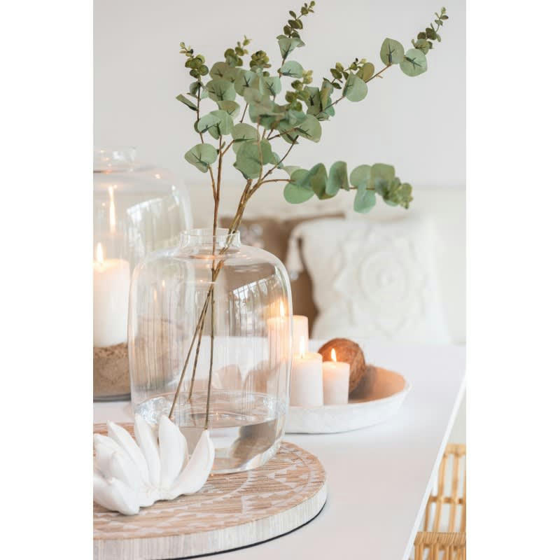 CLEO - Vase verre transparent H35cm