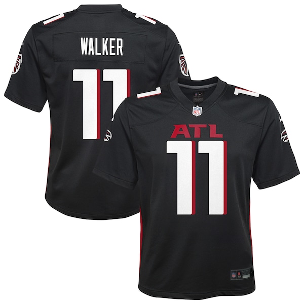 Jalon Walker Atlanta Falcons Nike Youth Team Game Jersey - Black