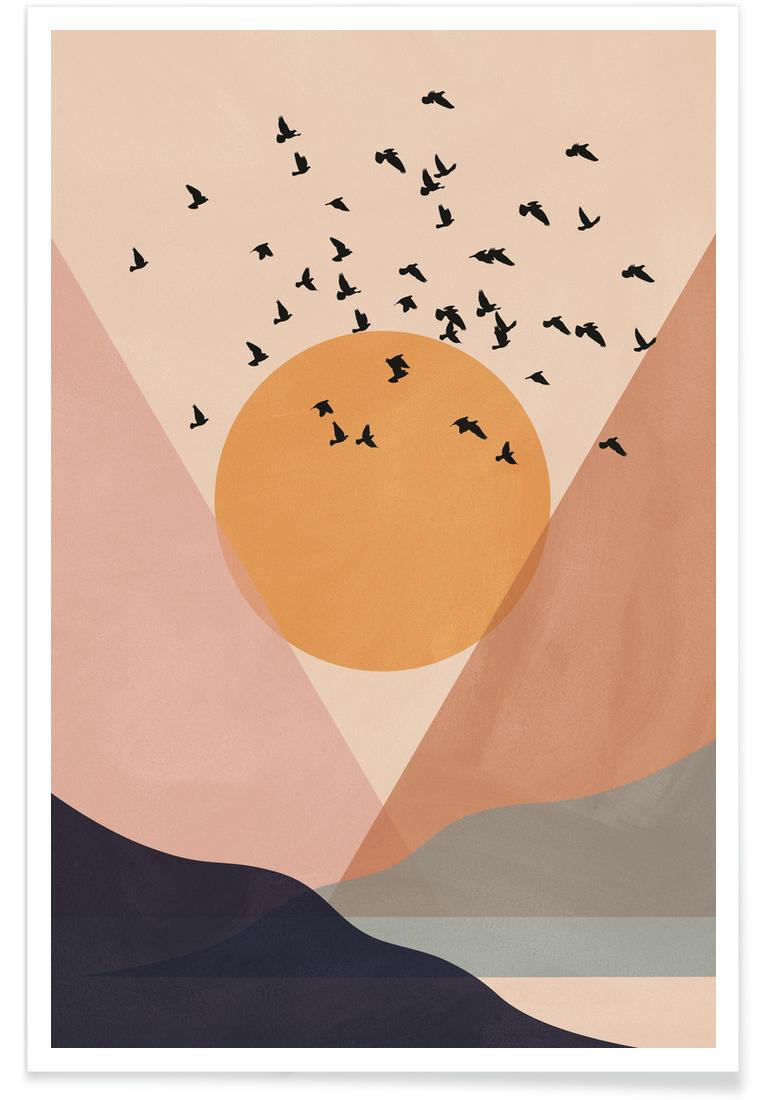 SUN FLOCK - Affiche multicolore