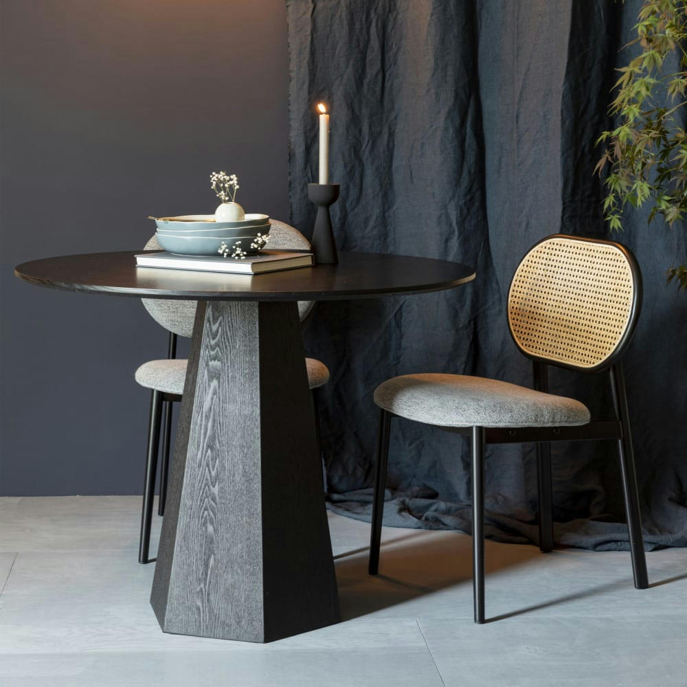 SPIKE - Chaise en tissu gris clair