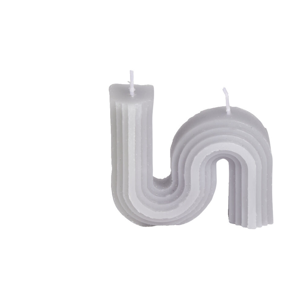Bougie forme géométrique 9x2xH8cm