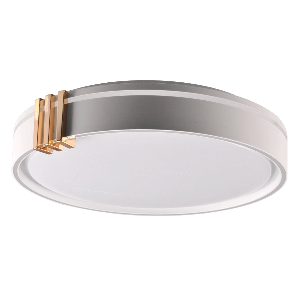 Plafon ARLETTA z pilotem okrągły szary LED 1x48W 38cm 5200lm IP44 Polux