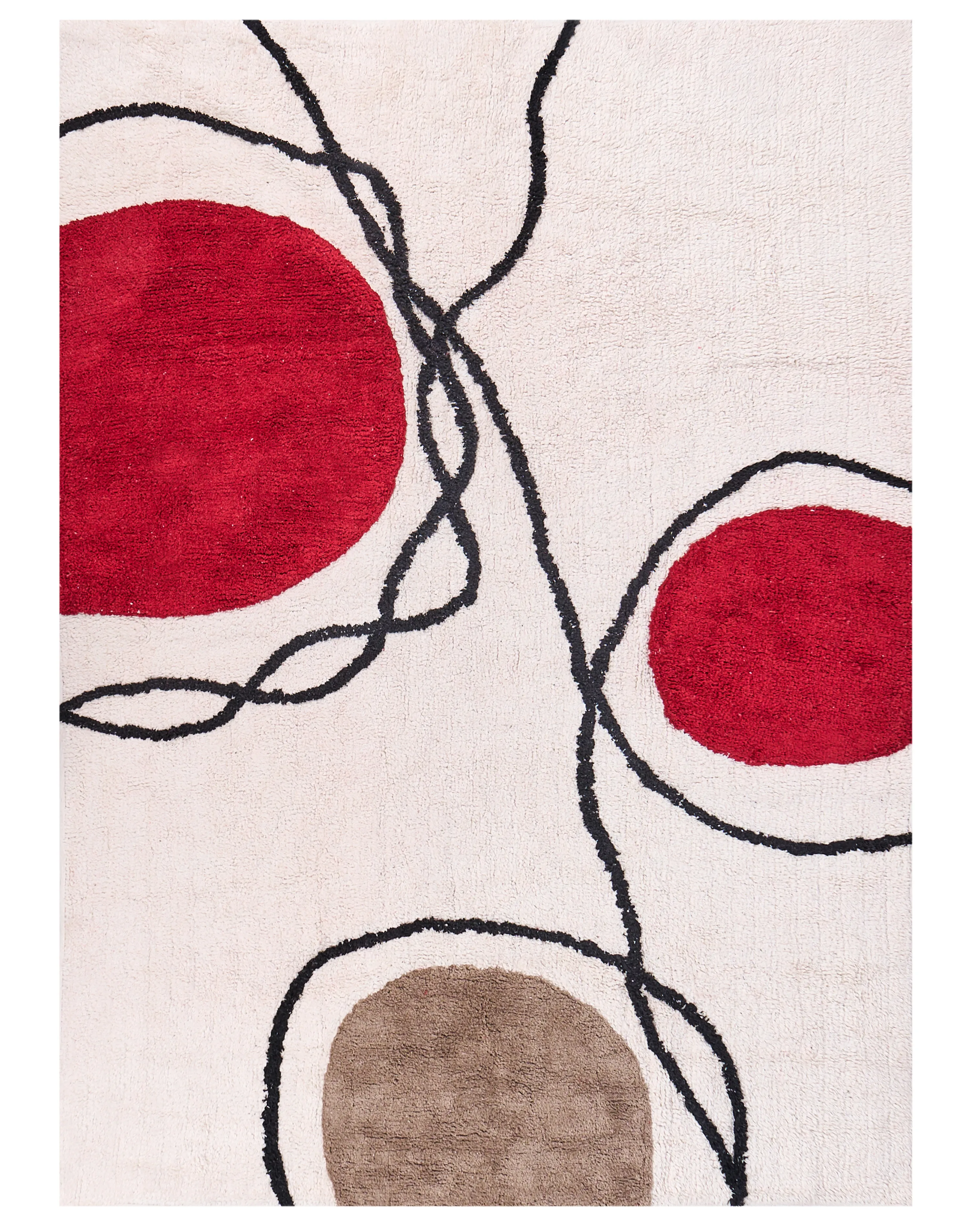 Rug BOLAT Beige 140 x 200 cm Cotton