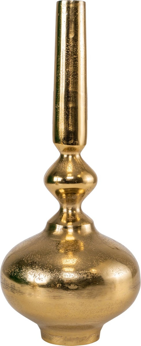 Lesli Living vaas Bolan - goud - Ø16,5x39cm