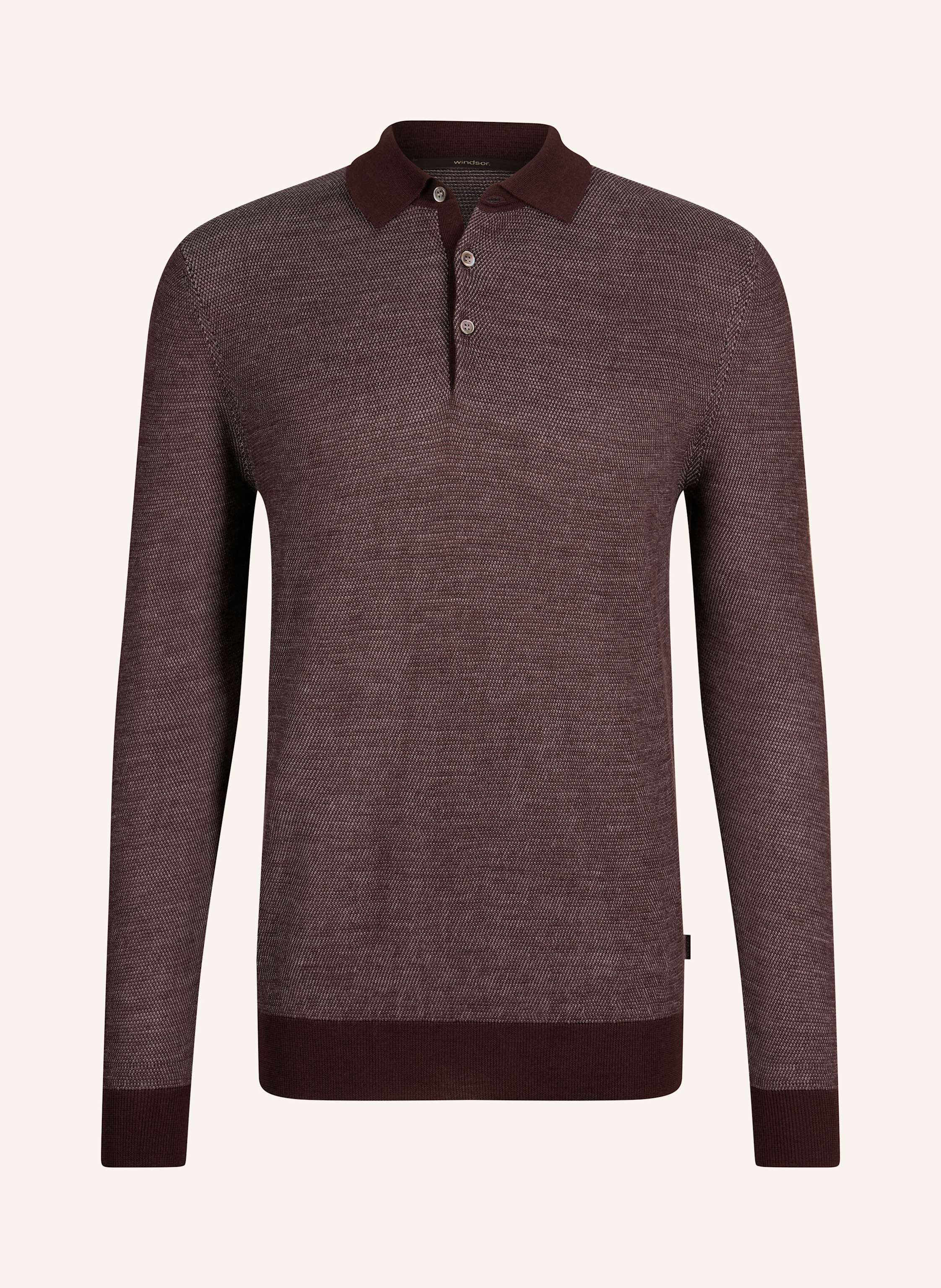 windsor. Langarm-Poloshirt