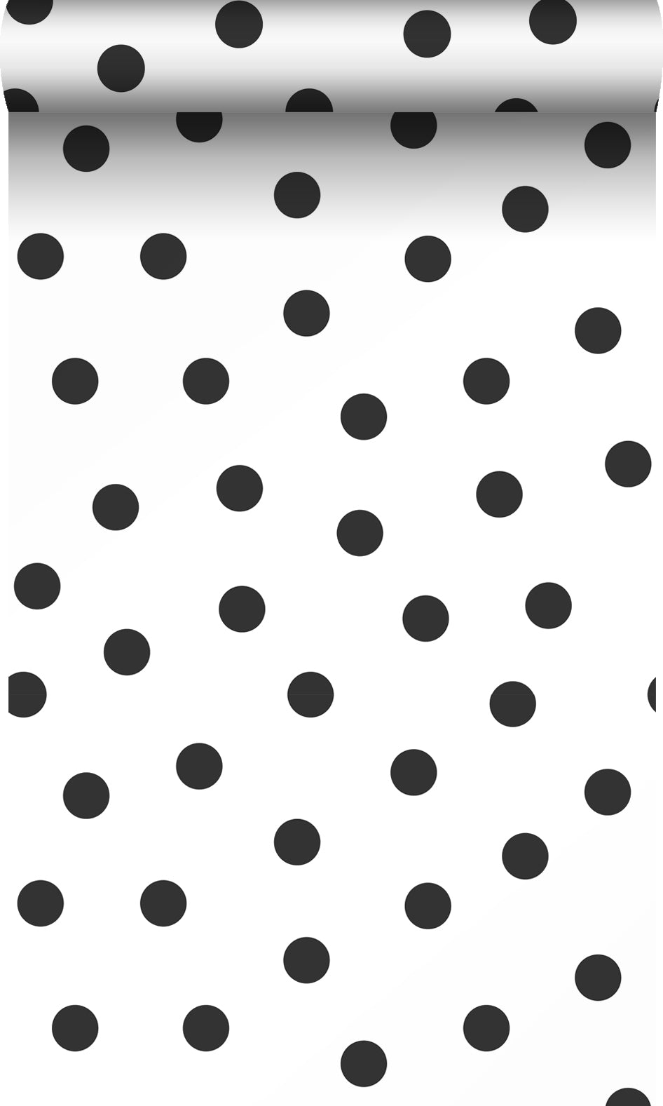Origin Wallcoverings behang stippen zwart wit - 53 cm x 10.05 m - 347675