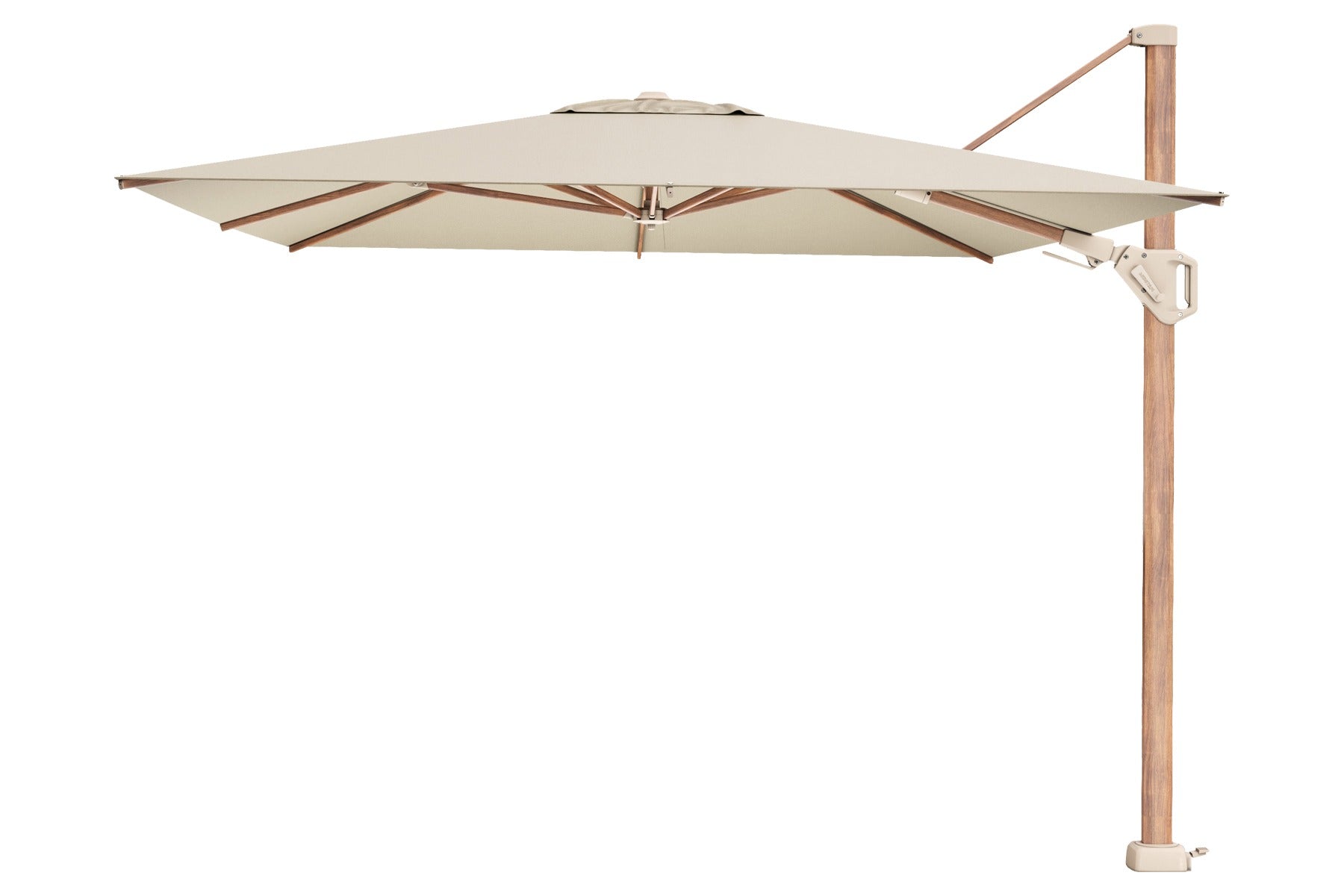 Platinum Challenger T2 zweefparasol premium - 3,5x2,6 m. - Champagne t