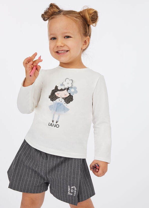 T-shirt in cotone con stampa