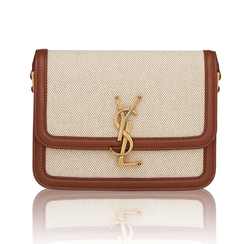 Saint Laurent YSL Solferino Canvas Box Bag