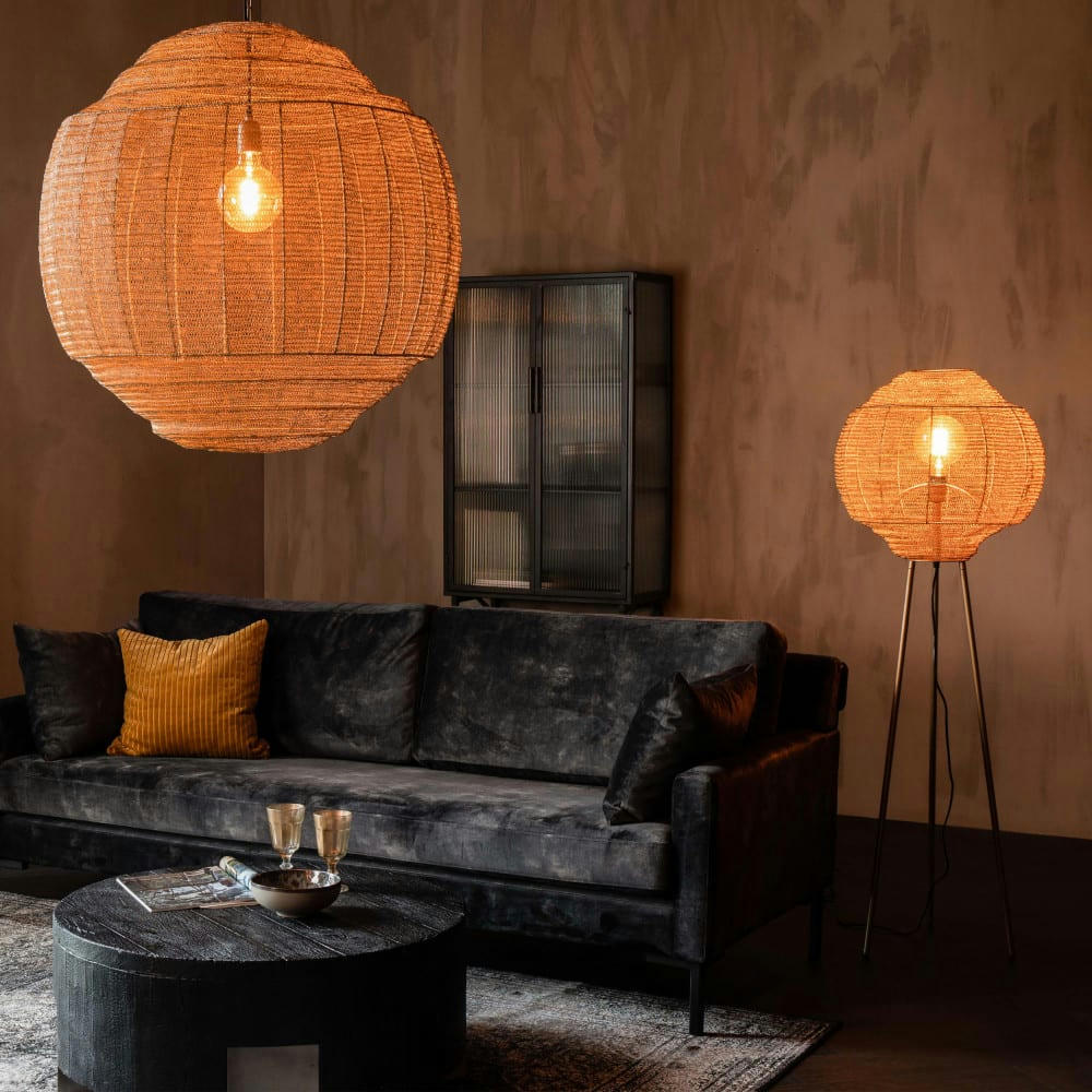 MEEZAN - Suspension en métal or