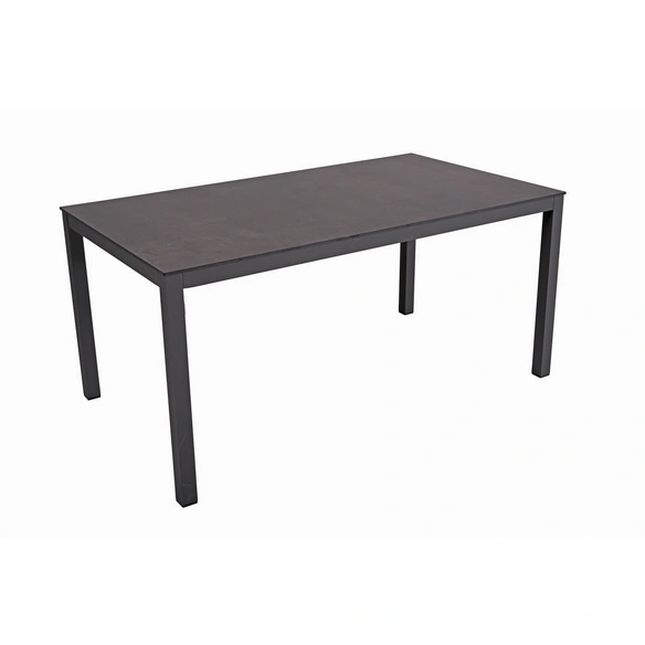 Tischgruppe »SOPHIA«, 5-tlg., Schwarz, Aluminium, Kunststoff