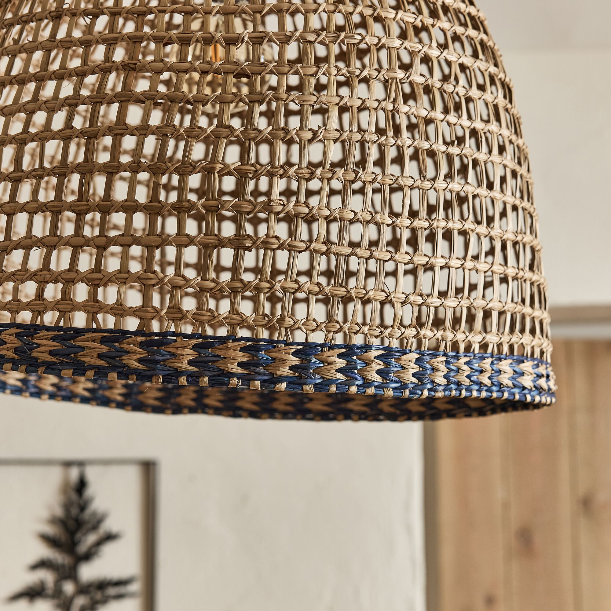 LAIS - Suspension non électrifiée en jonc de mer D45cm - naturel