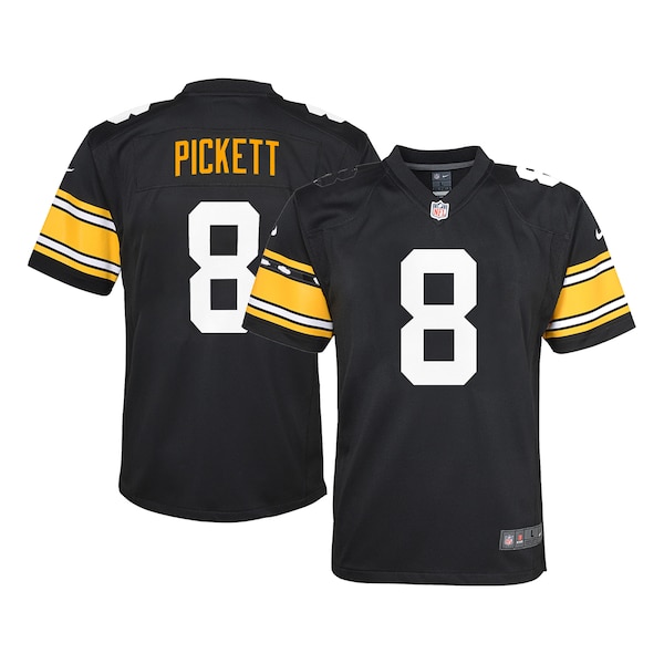 Kenny Pickett Pittsburgh Steelers Nike Youth Game Jersey - Black/White