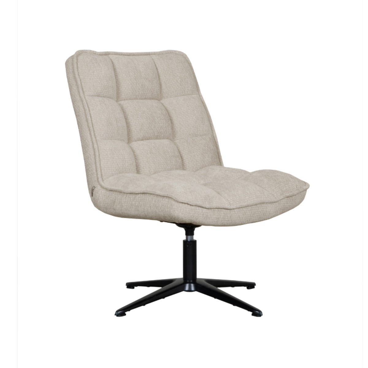 LABEL51 Fauteuil Vince - Beige Stof - Draaibaar
