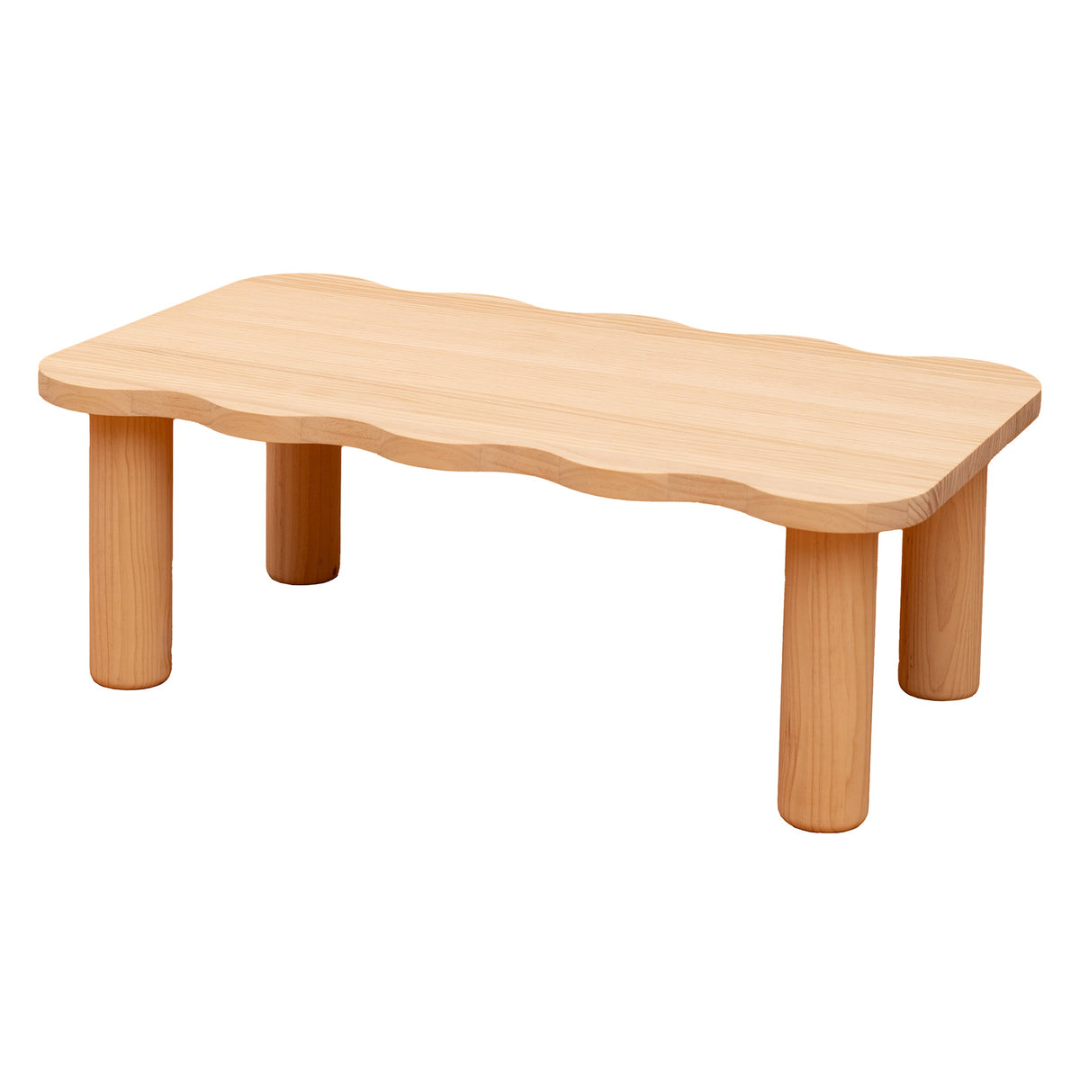 Naan Furniture Salontafel Palamos - Natuurlijk ongelakt massief grenen - 100 cm