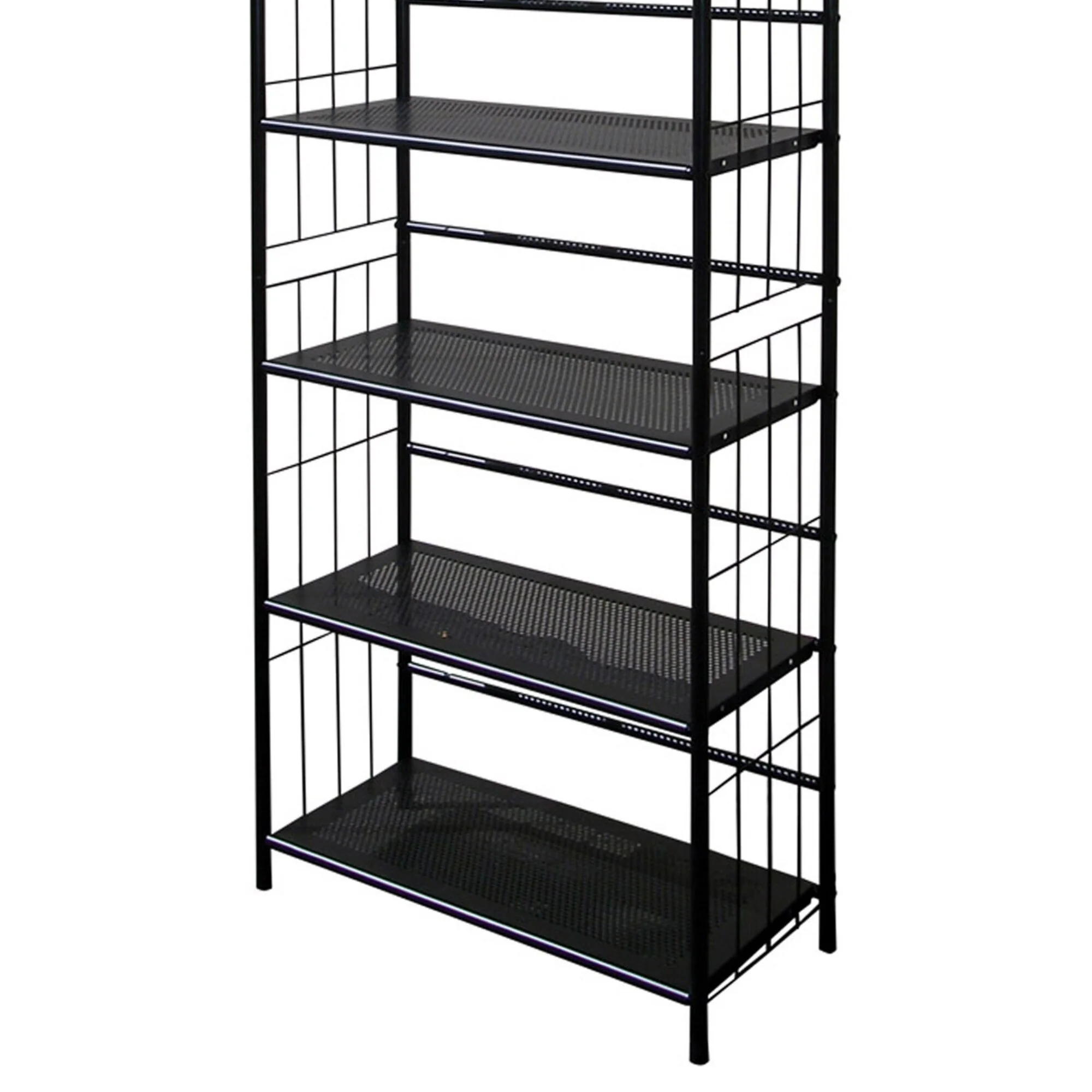 64 Tall 5-Tier Corner Metal Bookcase / Book Shelf