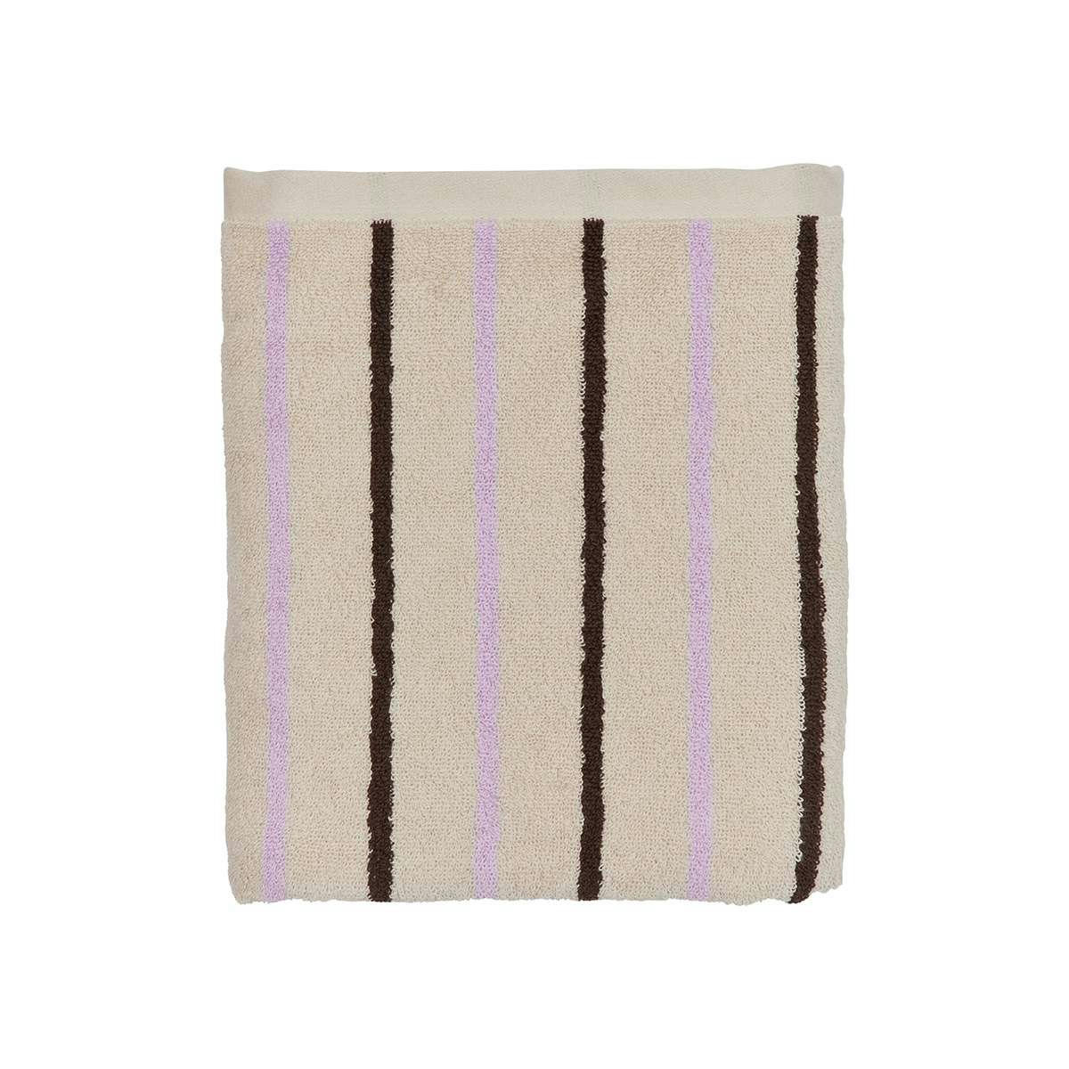 RAITA - Serviette de bain rose en coton organique H140x70cm